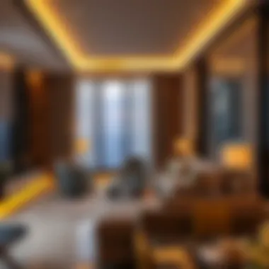 Luxurious living area within a suite at Staybridge Suites