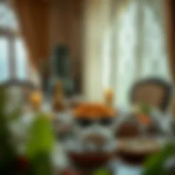 A beautifully arranged Suhoor table with traditional dishes