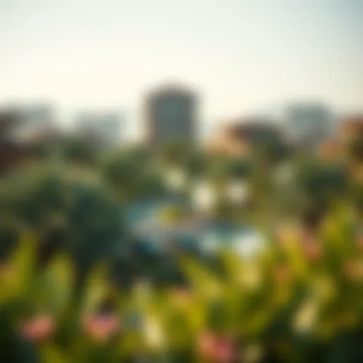 Stunning view of The Oasis Dubai highlighting its natural landscaping