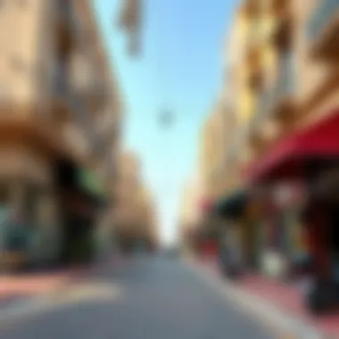 Charming street scene in Karama with local shops