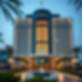 Architectural Elegance of Two Seasons Hotel Stunning architectural facade of Two Seasons Hotel showcasing modern design