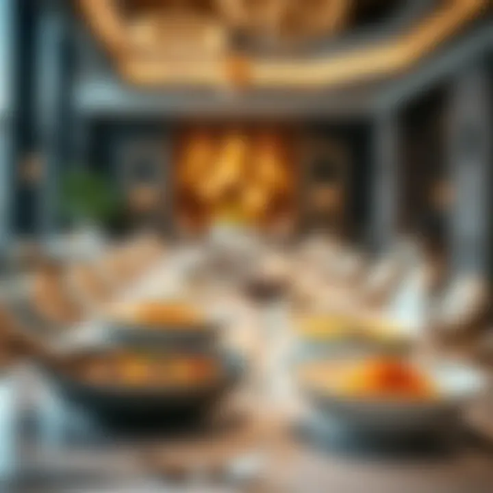 Culinary Delights at Two Seasons Hotel Diverse culinary offerings presented in an exquisite dining setting