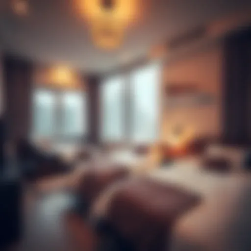 A cozy shared bedroom in Deira showcasing bed arrangements.