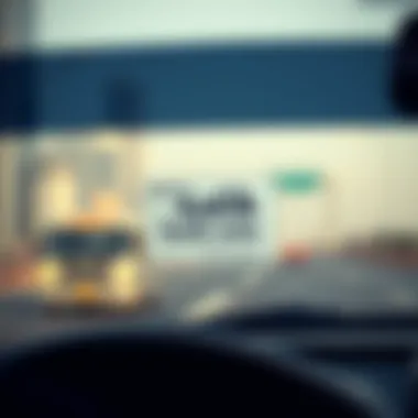 Salik Toll Sticker on a Vehicle Electronic Salik toll sticker on a vehicle windshield