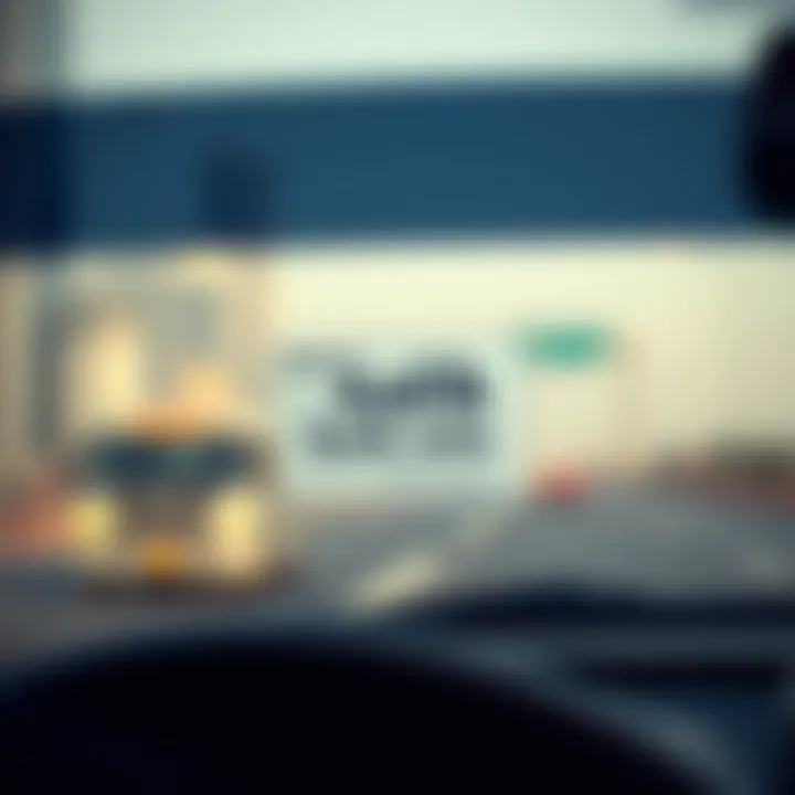 Salik Toll Sticker on a Vehicle Electronic Salik toll sticker on a vehicle windshield