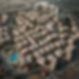 Aerial view of Dubai Hills Estate showcasing its layout and surroundings