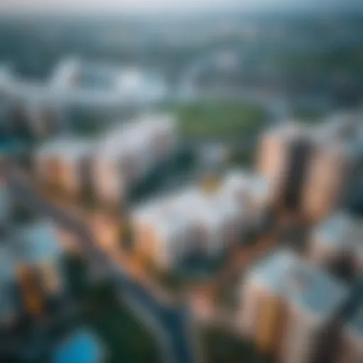 Aerial View of Shamkha South Residential Developments Aerial view of Shamkha South showcasing its residential developments