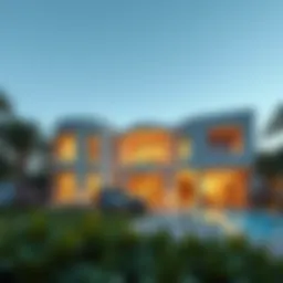 Stunning exterior view of Villa Nova showcasing luxury architecture