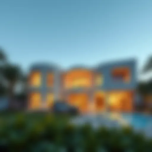 Architectural Marvel of Villa Nova Stunning exterior view of Villa Nova showcasing luxury architecture