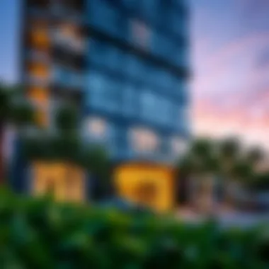 Modern Architectural Marvel of Viridis Residence Elegant facade of Viridis Residence and Hotel Apartments showcasing modern architecture