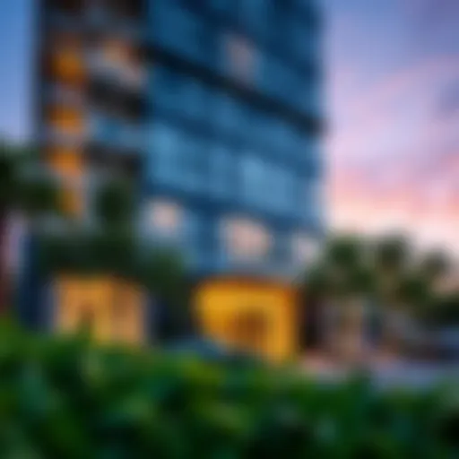 Modern Architectural Marvel of Viridis Residence Elegant facade of Viridis Residence and Hotel Apartments showcasing modern architecture