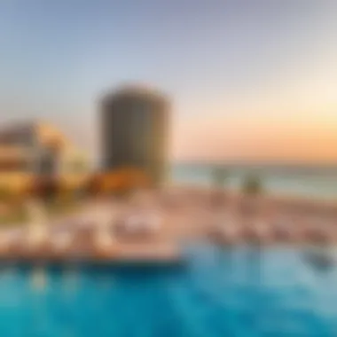 Serene Jumeirah Beach Retreat Relaxing beach scene at Jumeirah Beach with clear blue waters
